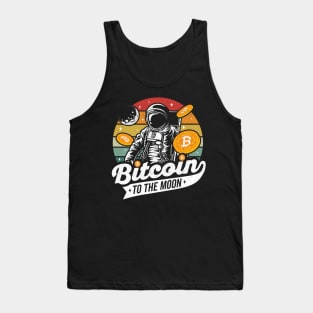 Bitcoin to the Moon Astronaut Crypto Hodl Tank Top